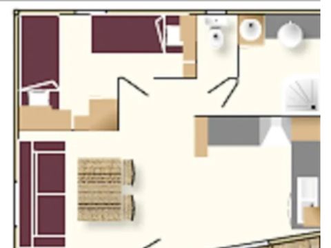 CHALET 4 personnes - Chalet Confort 2CH/4P