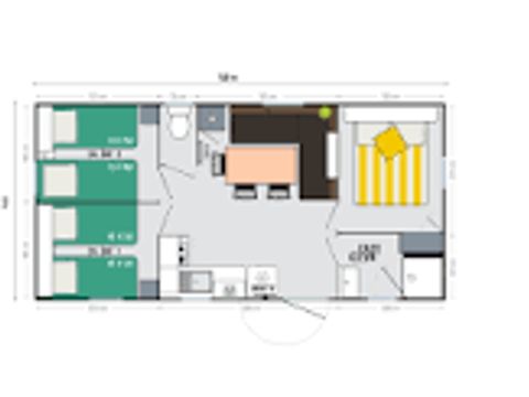 MOBILHOME 6 personnes - Confort 3CH/6P