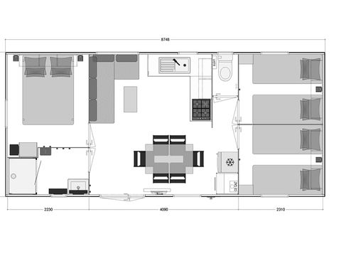 MOBILHOME 6 personnes - Premium 3 ch