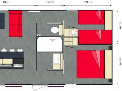 MOBILHOME 4 personnes - KEY WEST VILLA - LUXE