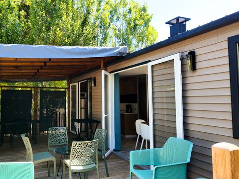 MOBILHOME 4 personnes - Coté jardin Emeraude 2CH 4PERS
