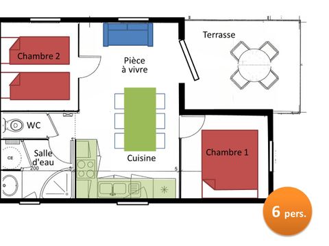 CHALET 6 personnes - 27 m²