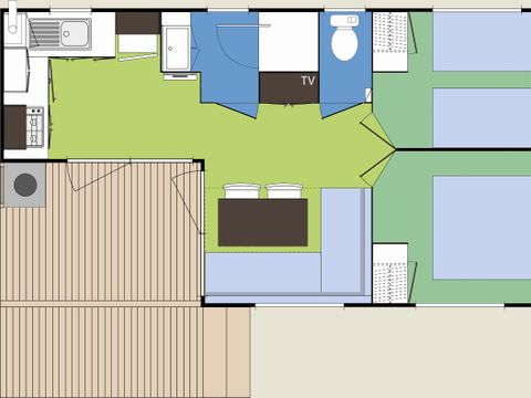 MOBILHOME 4 personnes - ALBIZIA