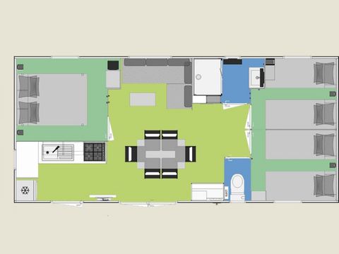 MOBILHOME 6 personnes - Cottage Olearia