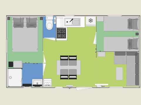 MOBILHOME 4 personnes - Cottage Iberis