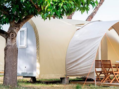 Tente en toile et en bois 4 personnes - Coco Sweet 2 chambres