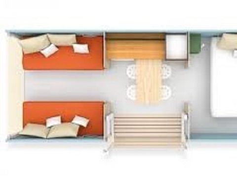 TENTE TOILE ET BOIS 4 personnes - Coco Sweet 2 chambres