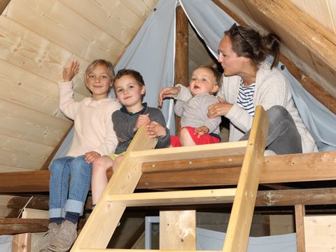 Tente en toile et en bois 6 personnes - Lodge 4 saisons