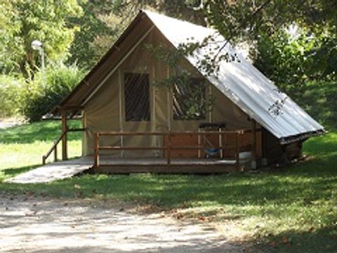 Tente en toile et en bois 2 personnes - PMR (sans sanitaires)