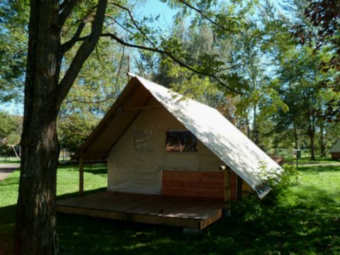 Tente en toile et en bois 2 personnes - PMR (sans sanitaires)