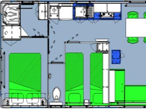 MOBILHOME 4 personnes - EMERAUDE