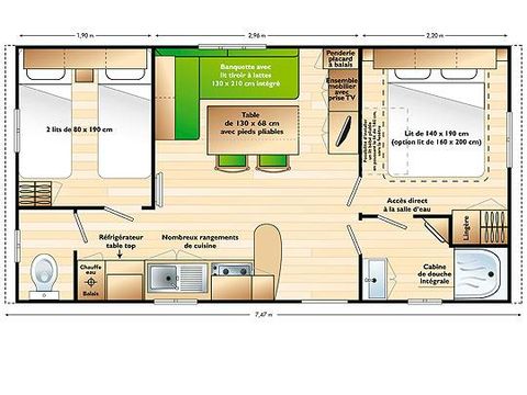 MOBILHOME 4 personnes - SUPER MERCURE