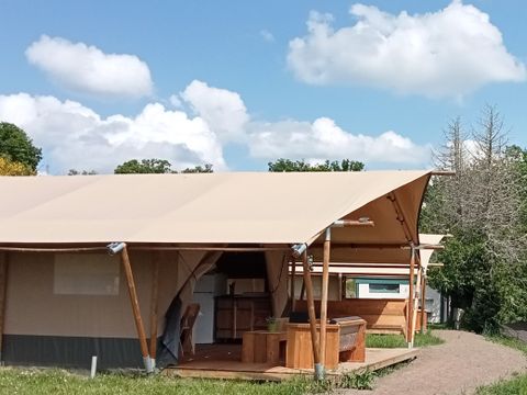 Tente en toile et en bois 5 personnes - TENTE SAFARI COLORADO