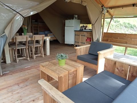 Tente en toile et en bois 5 personnes - TENTE SAFARI COLORADO