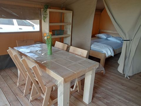 Tente en toile et en bois 5 personnes - TENTE SAFARI COLORADO