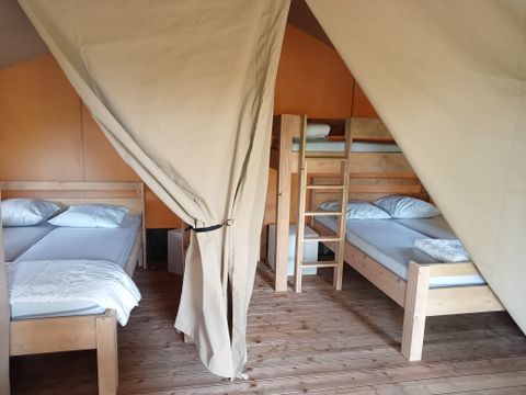 Tente en toile et en bois 5 personnes - TENTE SAFARI COLORADO