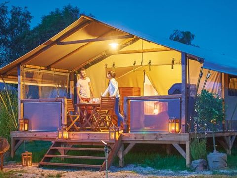 TENTE TOILE ET BOIS 5 personnes - Lodge Kenya 5 pers - 2 chambres