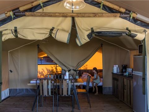 TENTE TOILE ET BOIS 5 personnes - Lodge Kenya 5 pers - 2 chambres