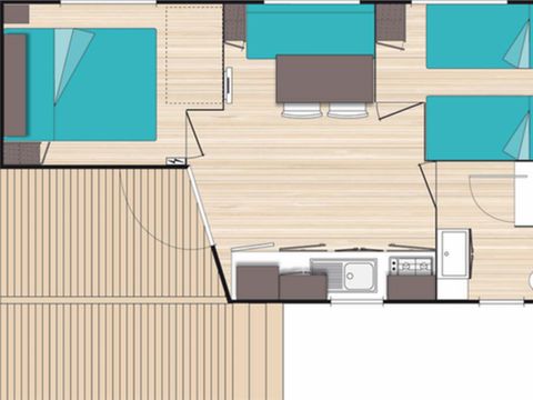 MOBILHOME 4 personnes - Ohara