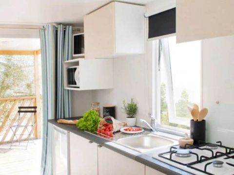 MOBILHOME 4 personnes -  Aqua 2 Chambres 4 Personnes Terrasse semi-couverte - Île aux trésors