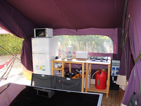 Tente en toile et en bois 5 personnes - LODGE NATURE