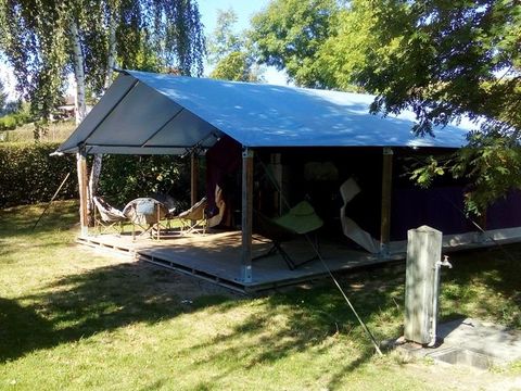 Tente en toile et en bois 5 personnes - LODGE NATURE