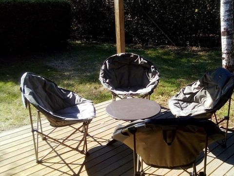 Tente en toile et en bois 5 personnes - LODGE NATURE