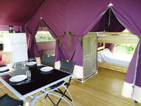 Tente en toile et en bois 5 personnes - LODGE NATURE