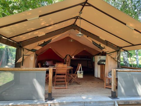 TENTE TOILE ET BOIS 5 personnes - LODGE NATURE FAMILLE