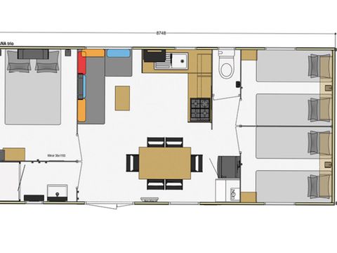 MOBILHOME 6 personnes - Mobil-home Standard 33m² 3 chambres 6 pers