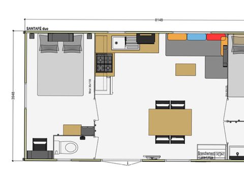 MOBILHOME 6 personnes - Mobil-home Standard 27m² 2 chambres 4/6 pers