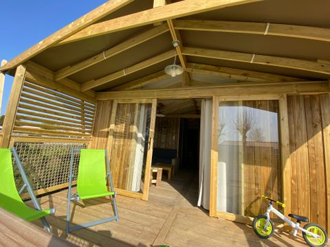 LODGE 4 personnes - Cabane lodge Sweet Flower Confort + 32m² 2 chambres 4 pers