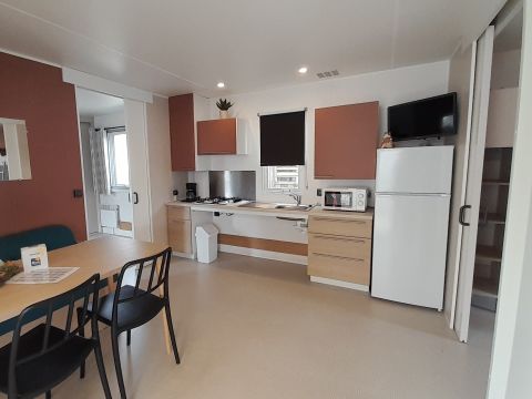 MOBILHOME 4 personnes - Mobil-home Confort 34m² + TV + CLIM 2 chambres - PMR 4 pers