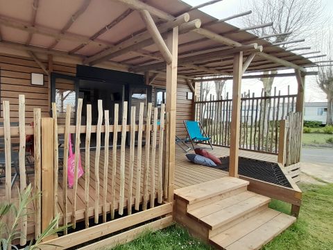 MOBILHOME 4 personnes - Premium 2 chambres 32m² - 2 salles de bain + TV