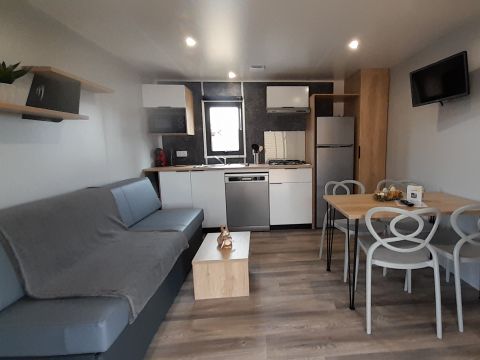 MOBILHOME 4 personnes - Mobil-home Premium 2 chambres 32m² - 2 salles de bain + TV 4 pers