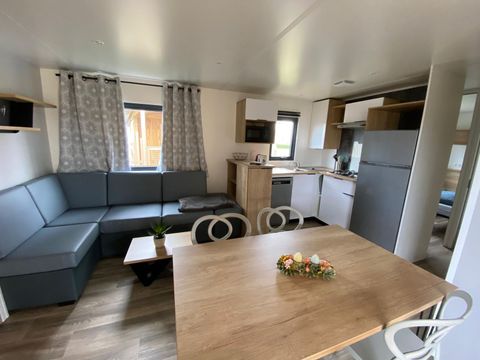 MOBILHOME 6 personnes - Premium 3 chambres 37m² - 2 salles de bain + TV