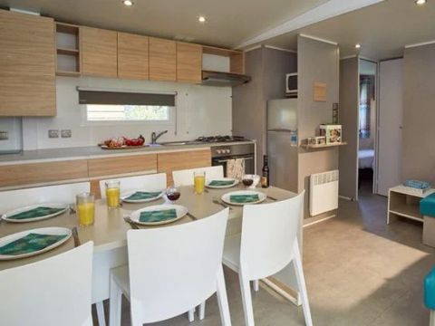 Mobilhome 6 personnes - Mobil-home | Comfort XL | 3 Ch. | 6 Pers. | Terrasse surélevée
