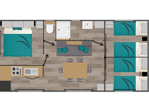 MOBILHOME 8 personnes - Mobil Home 4/8 pers climatisé