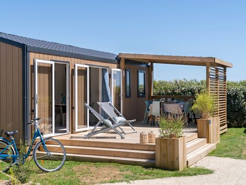 MOBILHOME 6 personnes - Mobil Home 3 ch 6 pers Terrasse semi-couverte TV LV Clim