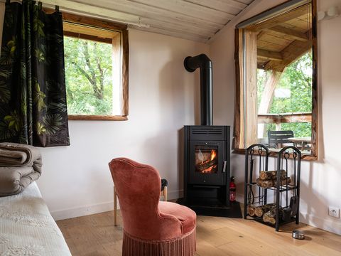Chalet 2 personnes - Cabane Standard - 25m² - 1 chambre - Terrasse couverte - TV
