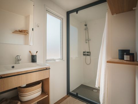 Mobilhome 7 personnes - Mobil-home Premium - 3 chambres + Terrasse + LV