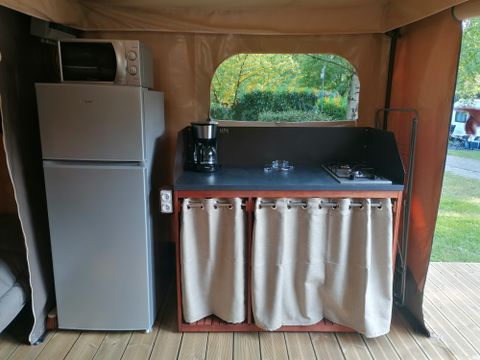 Tente en toile et en bois 5 personnes - TENTE LODGE FAMILALE