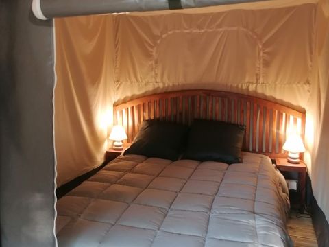 Tente en toile et en bois 5 personnes - TENTE LODGE FAMILALE