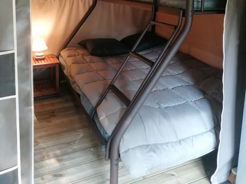 Tente en toile et en bois 5 personnes - TENTE LODGE FAMILALE