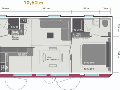 MOBILHOME 6 personnes - MH3 EVASION