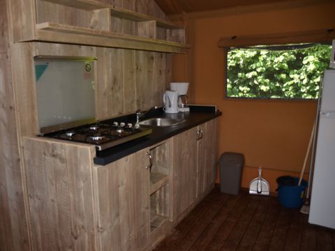 Tente en toile et en bois 6 personnes - TENTE SAFARI - PREMIUM