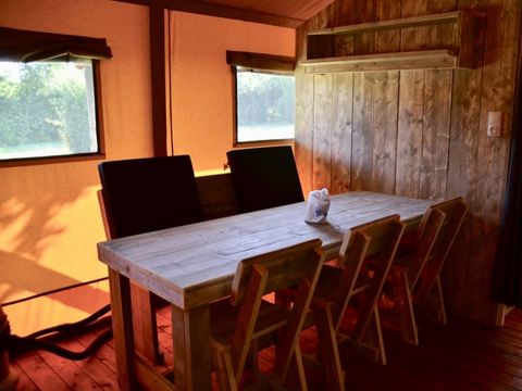 Tente en toile et en bois 6 personnes - TENTE SAFARI - PREMIUM