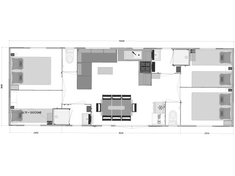 MOBILHOME 8 personnes - MOBIL FAMILY (PREMIUM +)