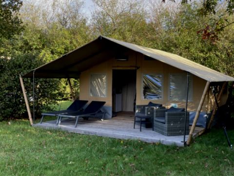 Tente en toile et en bois 5 personnes - Tente Wood - Premium