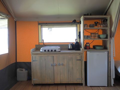 Tente en toile et en bois 5 personnes - Tente Wood - Premium